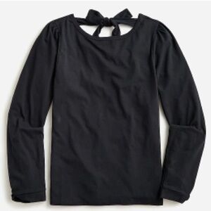 J. Crew Broken-in jersey long puff-sleeve T-shirt